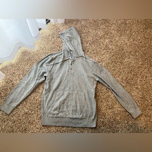 Jet Cotton Neps Popover Henley Hoodie